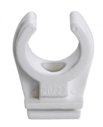 ABRAZADERA BLANCA CLIP SIMPLE M-6 32mm