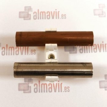 ABRAZADERA BLANCA CLIP DOBLE M-6 14-15mm 3/8  BOLSA 5 UNIDADES