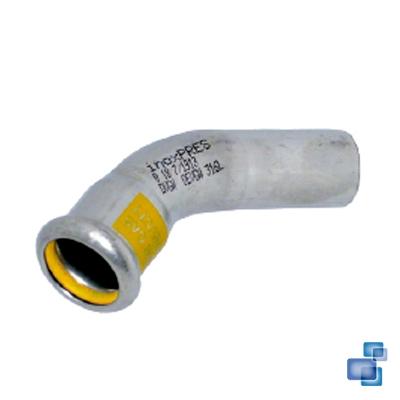 CURVA 45 HM 15 ACC. GAS ACERO INOXIDABLE 316 INOXPRES 23C45HM015