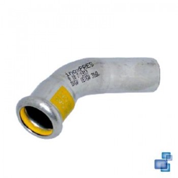 CURVA 45 HM 15 ACC. GAS ACERO INOXIDABLE 316 INOXPRES 23C45HM015