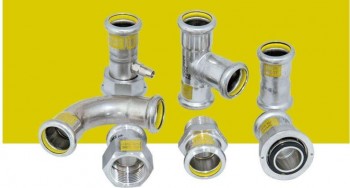 CURVA 45 HM 15 ACC. GAS ACERO INOXIDABLE 316 INOXPRES 23C45HM015