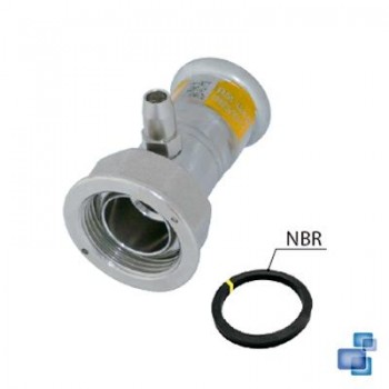 RACOR 2P PRECINTABLE PURGADOR ACCESORIO GAS PRENSAR INOXIDABLE 316 INOXPRES