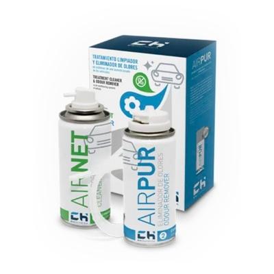 KIT AIRNET+ AIRPUR SPRAY  TRATAMIENTO  AIRE ACONDICIONADO VEHICULOS