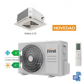 GIADA C 18 CASSETTE  BOMBA CALOR SPLIT INVERTER DC (1x1)  FERROLI