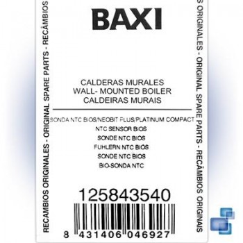 SONDA NTC BIOS/NEOBIT PLUS/PLATINUM COMPACT BAXI
