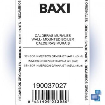 SENSOR INMERSIÓN LAIA, GAVINA GTI AZUL BAXI