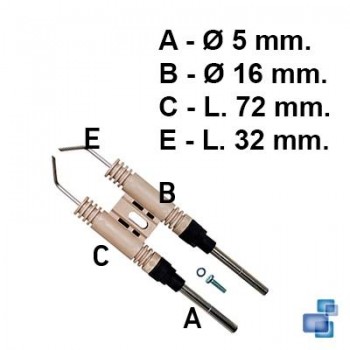 ELECTRODO NEO-TRONIC 2-3-4RS BAXI-RIELLO 121302887