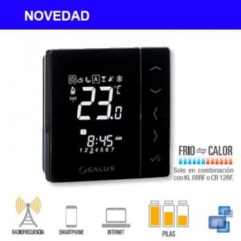 CRONOTERMOSTATO VS 20 BRF NEGRO SALUS SMART HOME