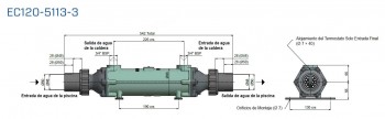 INTERCAMBIADOR 40 KW (CALDERA) CIRCUITO PRIMARIO A 60ºC Cu/Ni BOWMAN