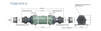 INTERCAMBIADOR 47 KW (SOLAR) CIRCUITO PRIMARIO A 45ºC Cu/Ni BOWMAN