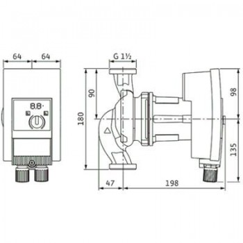 BOMBA WILO Yonos MAXO 25/0,5-12 1 180mm WILO 2120641