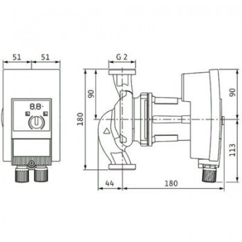 BOMBA WILO Yonos MAXO 30/0,5-10 1 180mm WILO 2120643