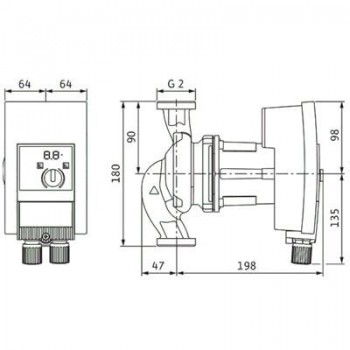 BOMBA WILO Yonos MAXO 30/0,5-12 1 180mm WILO 2120644