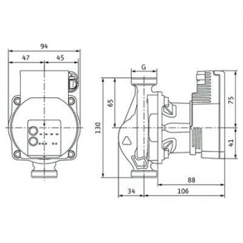 BOMBA WILO VARIOS PICO-STG 25/1-8 130MM