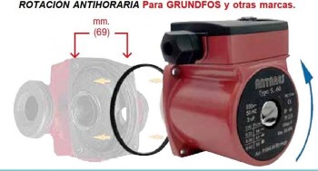 MOTOR UNIVERSAL PARA BOMBA CIRCULADORA GRUNDFOS