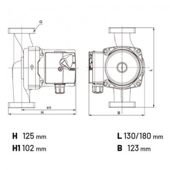 BOMBA CIRCULADORA  DUCA CALEFACCIÓN XR MOD 25/60/180 1-1/2- 6 mca