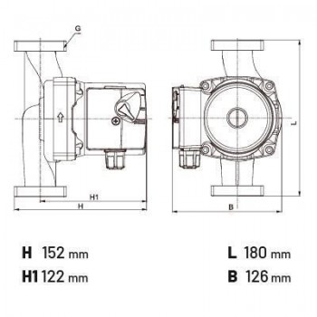 BOMBA CIRCULADORA  DUCA CALEFACCION XR MOD 25/80/180 1-1/2- 8 mca