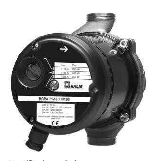 BOMBA BGPA  ACS INOXIDABLE 3 VELOCIDADES BUPA  25-7.0 N180 H35340207