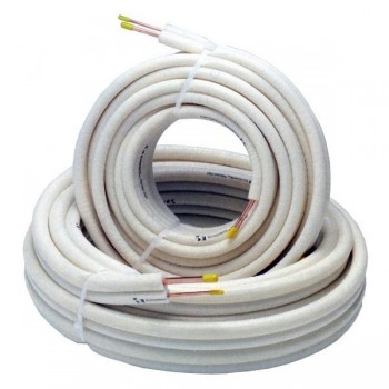 ROLLO 20 M.TUBO COBRE FRIGORIFICO AISLADO 1/4"-3/8" AISLADO EXTRA