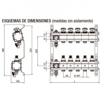 COLECTOR PM 11/4 para FAN-COILS FC 3S SYSCLYMA