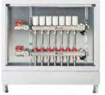 CAJA BLANCA METÁLICA EMPOTRABLE H400 SUELO RADIANTE