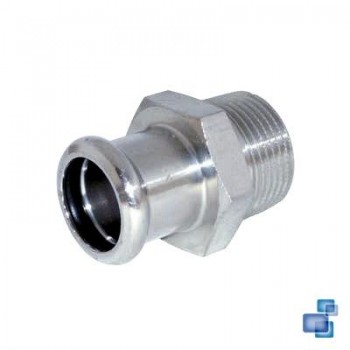 UNIÓN MACHO PRENSAR INOX 316 INOXPRES