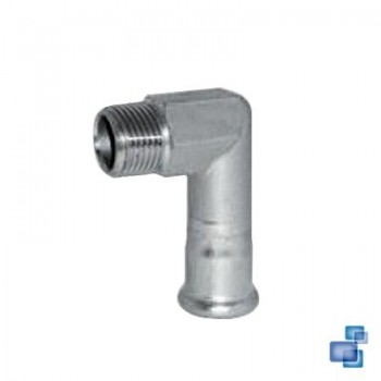 CODO MACHO PRENSAR INOX 316 INOXPRES