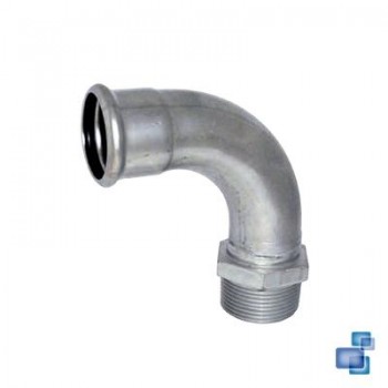 CURVA MACHO PRENSAR INOX 316 INOXPRES