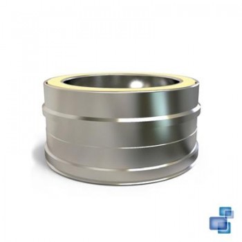 MÓDULO DE 0,10 m. DIÁMETRO 150/200 CHIMENEA DOBLE PARED INOX 316-304 CONVESA KW