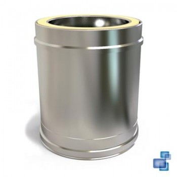 MÓDULO DE 0,25 m. DIÁMETRO 150/200 CHIMENEA DOBLE PARED INOX 316-304 CONVESA KW