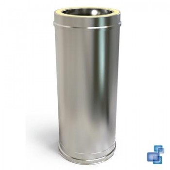 MÓDULO DE 0,50 m. DIÁMETRO 150/200 CHIMENEA DOBLE PARED INOX 316-304 CONVESA KW
