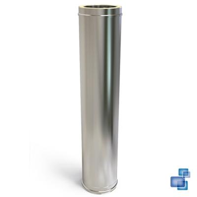 MÓDULO DE 1m. DIÁMETRO 150/200 CHIMENEA DOBLE PARED INOX 316-304 CONVESA KW