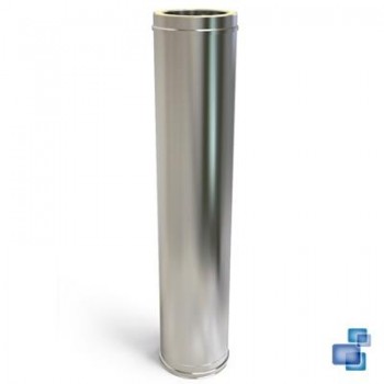 MÓDULO DE 1m. DIÁMETRO 150/200 CHIMENEA DOBLE PARED INOX 316-304 CONVESA KW