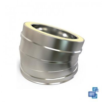 CODO 15º DIÁMETRO 150/200 CHIMENEA DOBLE PARED INOX 316-304 CONVESA KW
