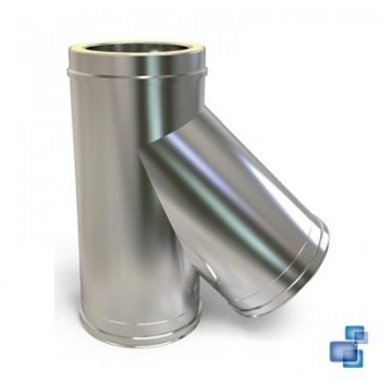 TE 135º DIÁMETRO 150/200 CHIMENEA DOBLE PARED INOX 316-304 CONVESA KW