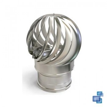 SALIDA GIRATORIA AUTO ASPIRADOR DIÁMETRO 150/200 CHIMENEA DOBLE PARED INOX 316-304 CONVESA KW