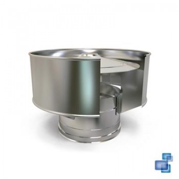 CAPERUZA ANTIRREVOCO DIÁMETRO 150/200 CHIMENEA DOBLE PARED INOX 316-304 CONVESA KW