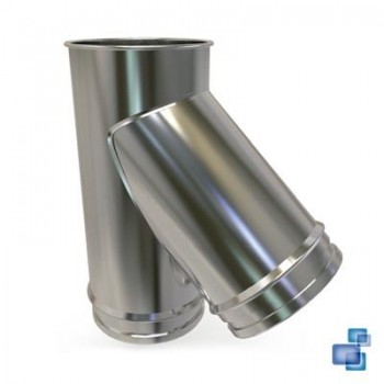 TE 135º CHIMENEA DIÁMETRO 300 INOX SIMPLE BI 316 CONVESA