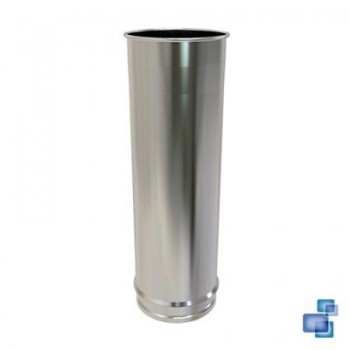 MÓDULO RECTO CHIMENEA DIÁMETRO 125 0,5 m INOX SIMPLE PARED BI 316 CONVESA