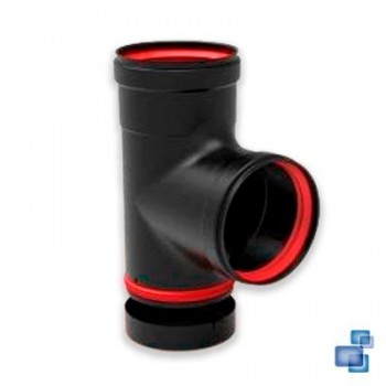 TE RECOGE HOLLIN MACHO-HEMBRA 100 mm ACERO SIMPLE VITRIFICADO PELLET/BIOMASA FIG