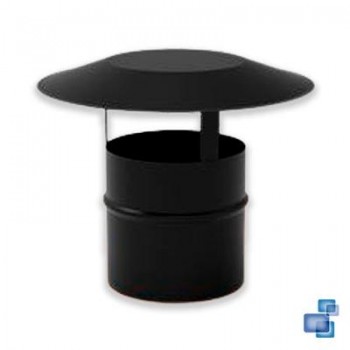 DEFLECTOR EVACUACIÓN VERTICAL M-100 mm INOX PINTADO ANTICALÓRICO PELLET/BIOMASA FIG