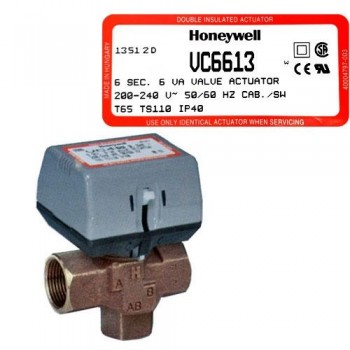 VÁLVULA DE 3 VÍAS ON/OFF SPDT VC6613M - HONEYWELL