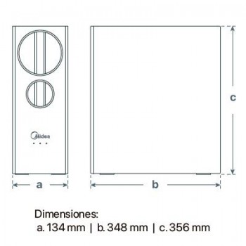 OSMOSIS FLUJO DIRECTO BRO 600 ALKA MIDEA GPD600