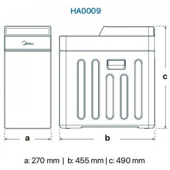 DESCALCIFICADOR 09 LITROS HARMONY IOT MIDEA HA0009