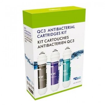 KIT CARTUCHOS QC3 ANTIBACTERIAS HIDROWATER