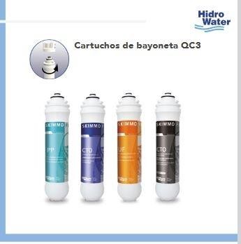 KIT CARTUCHOS QC3 ANTIBACTERIAS HIDROWATER CA-7012-02