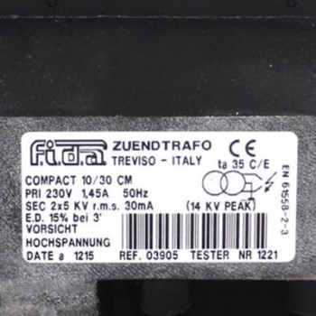 TRASFORMADOR QUEMADOR FIDA COMPACT SP4I 10/30 CM