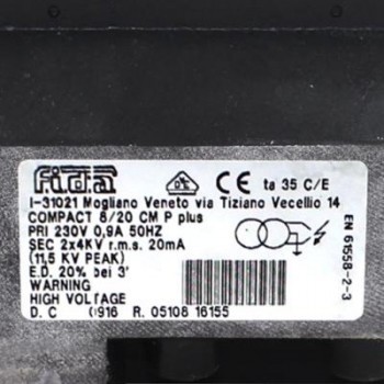 TRANSFORMADOR QUEMADOR FIDA 8/20 CMP