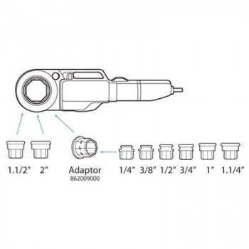 ROSCADORA ELECTROPORTATIL SUPERTRONIC 2000 SET BSPT-D 1/2"-2"